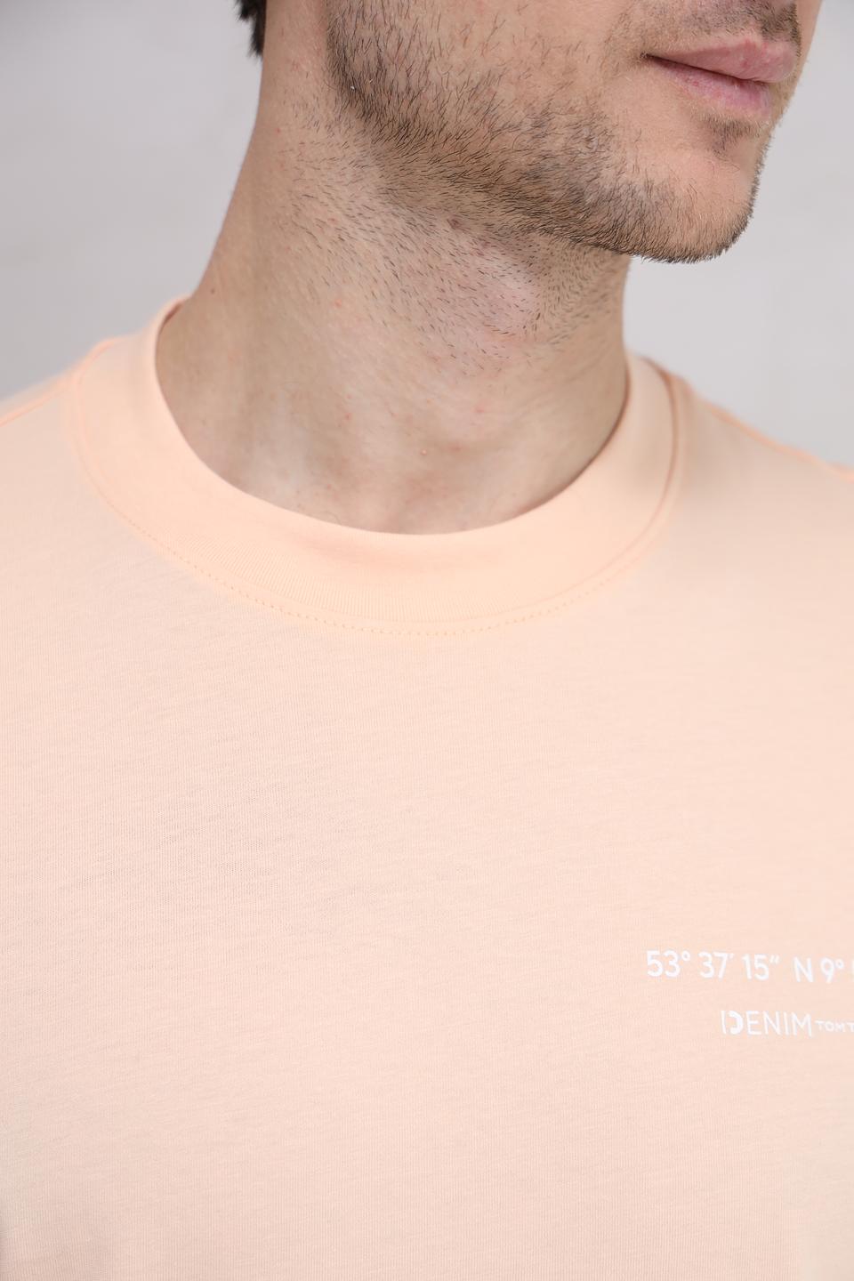 Футболка Tom Tailor denim персиковая