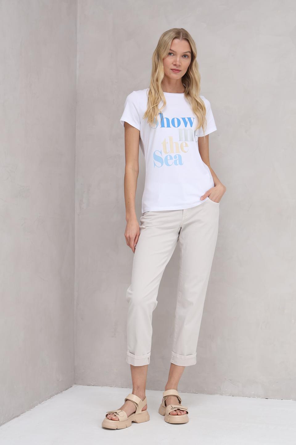 Футболка More and More с принтом "Show the Sea"