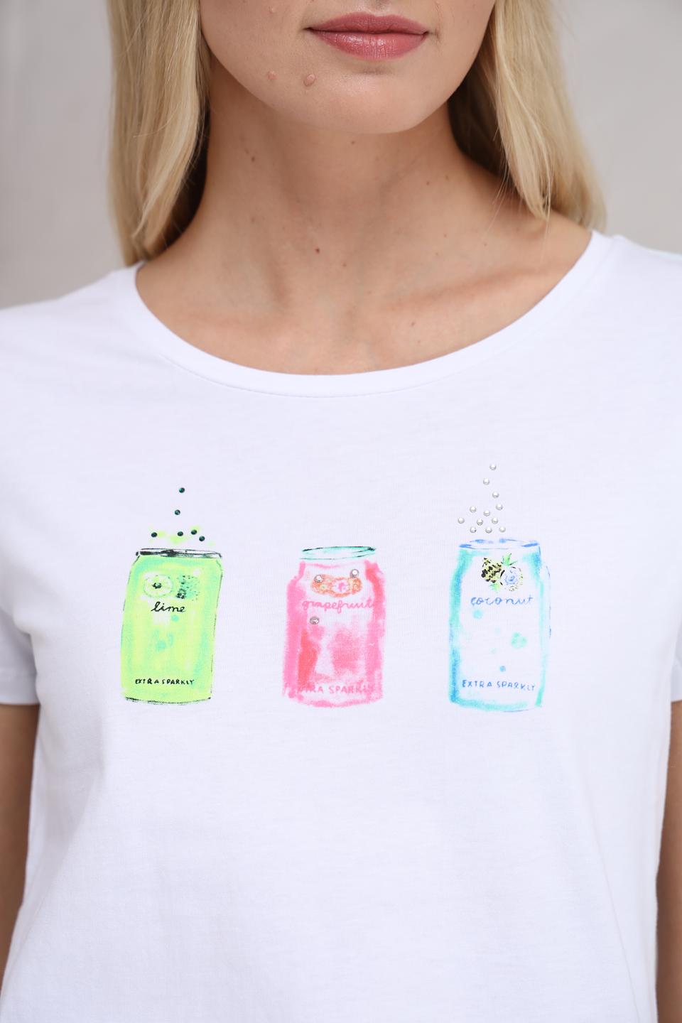 Футболка More and More с принтом лайм