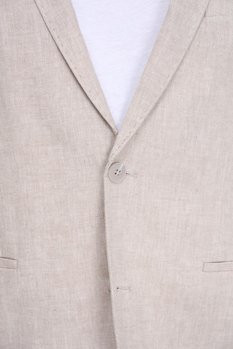 Пиджак Calamar лен бежевый