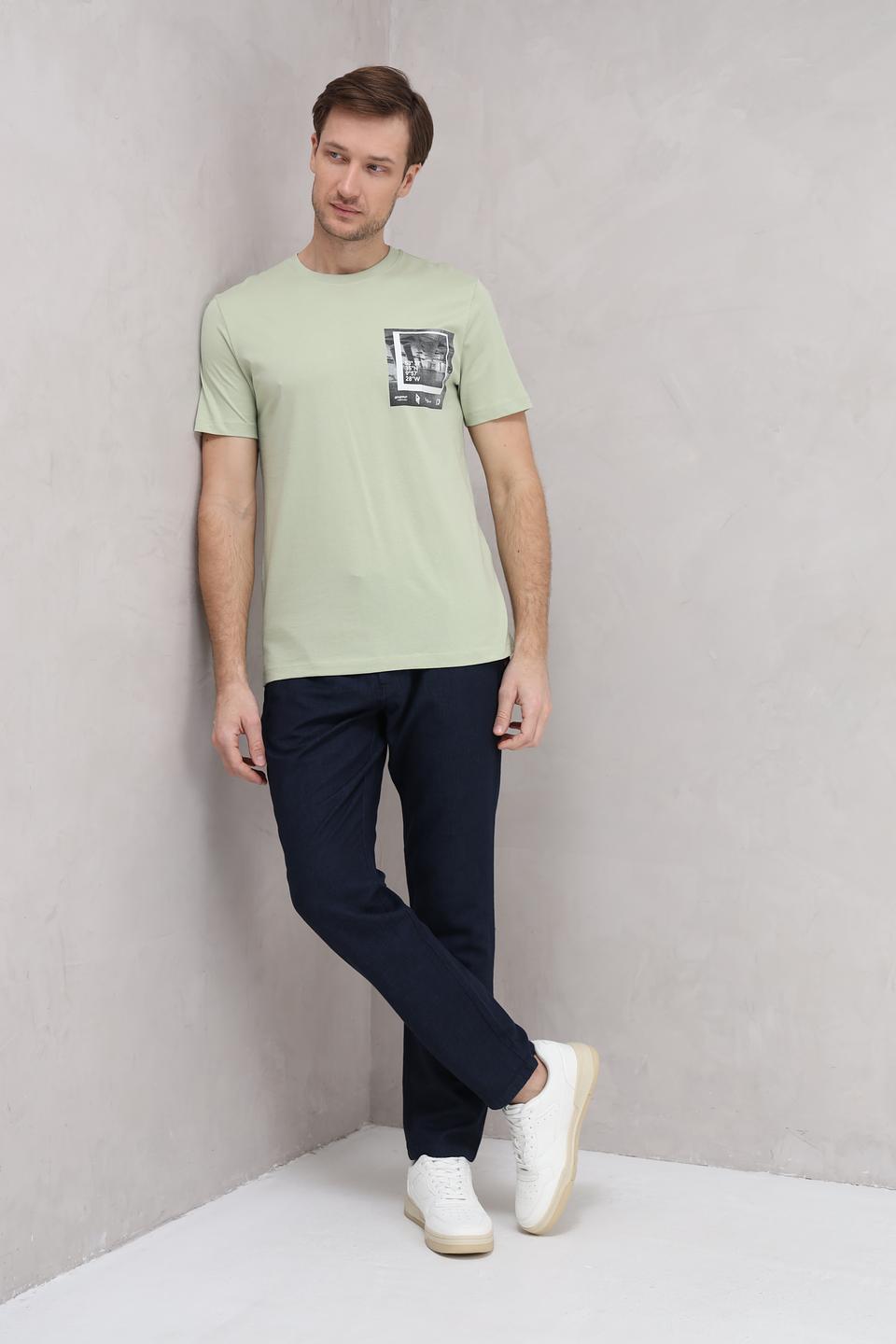 Брюки Time Zone темно-синие с резинкой