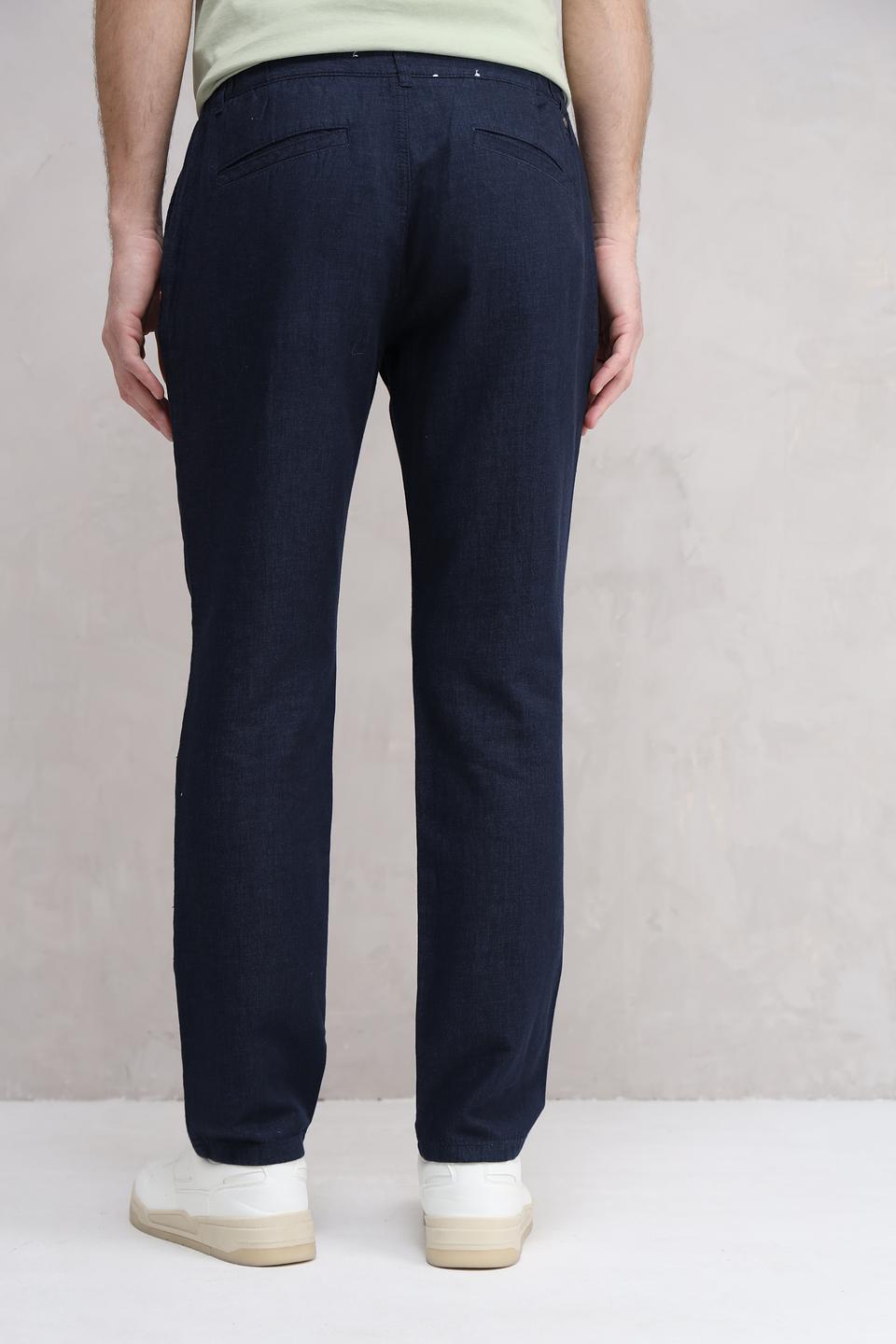 Брюки Time Zone темно-синие с резинкой