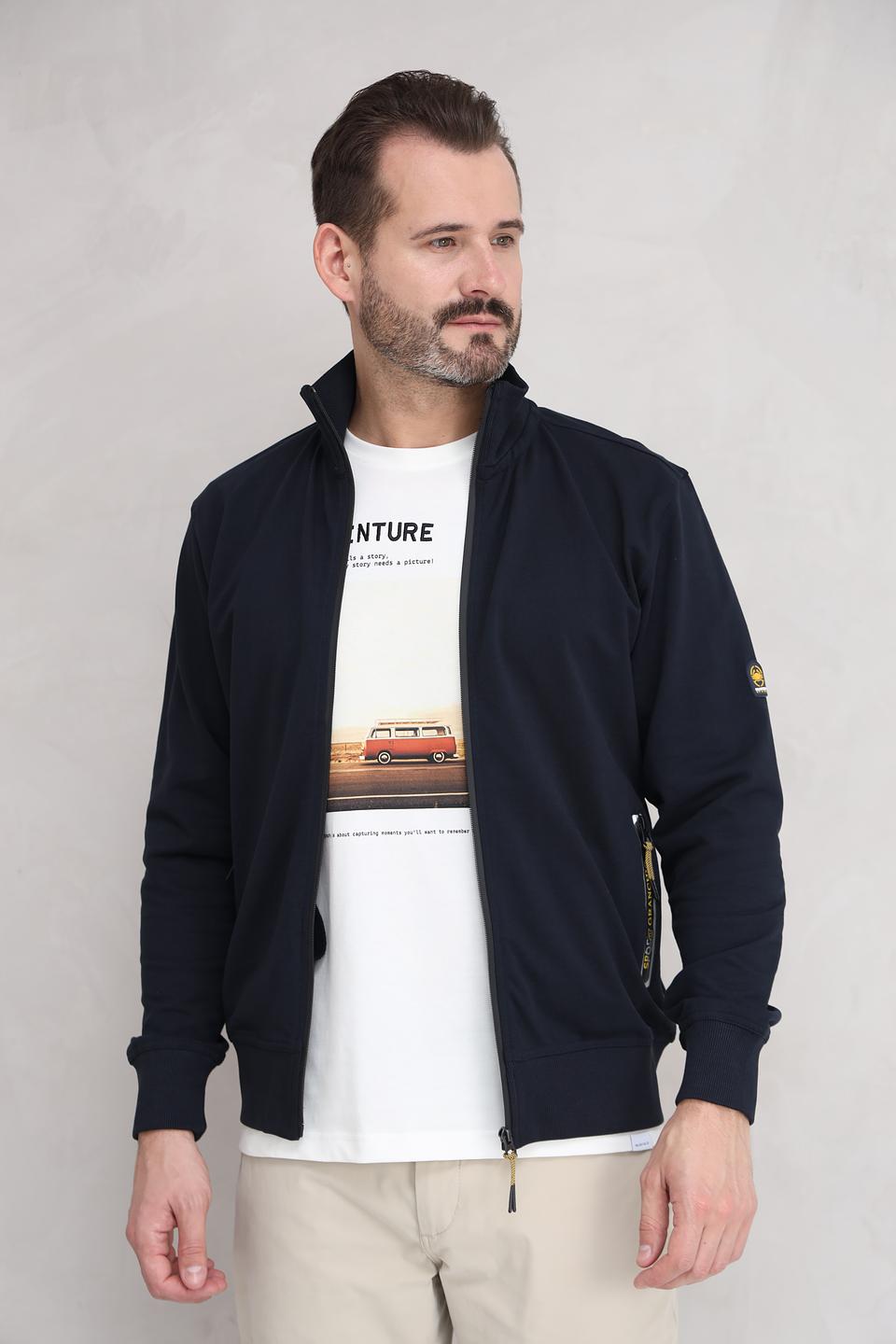 Кардиган Granchio мужской тёмно-синий