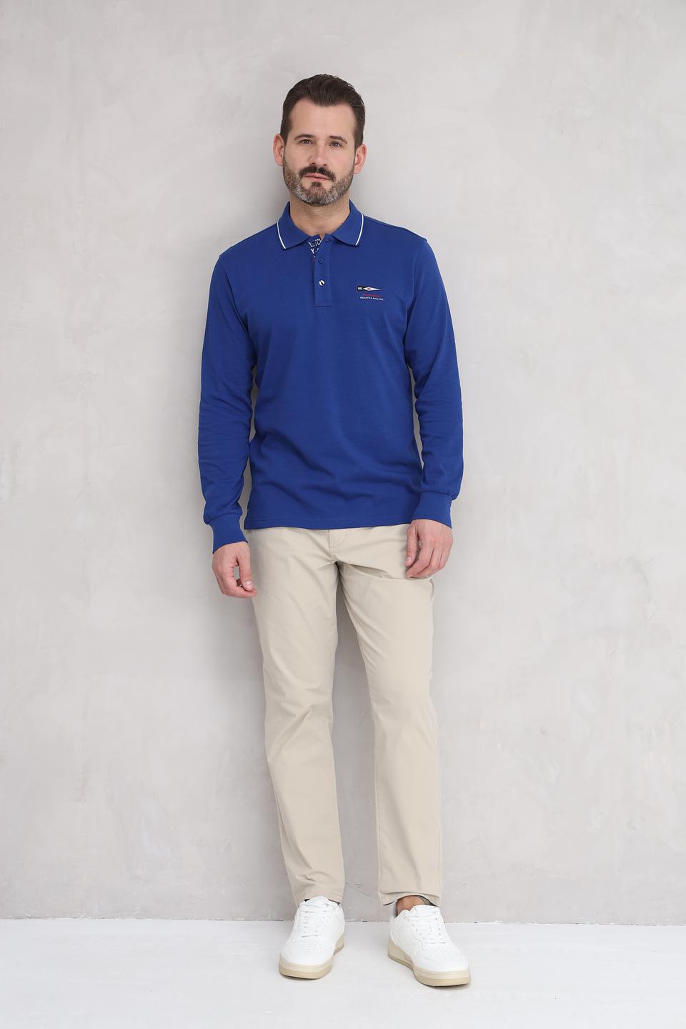 Поло Granchio IL Granchio синее с логотипом