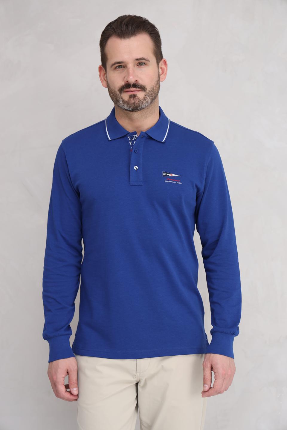 Поло Granchio IL Granchio синее с логотипом