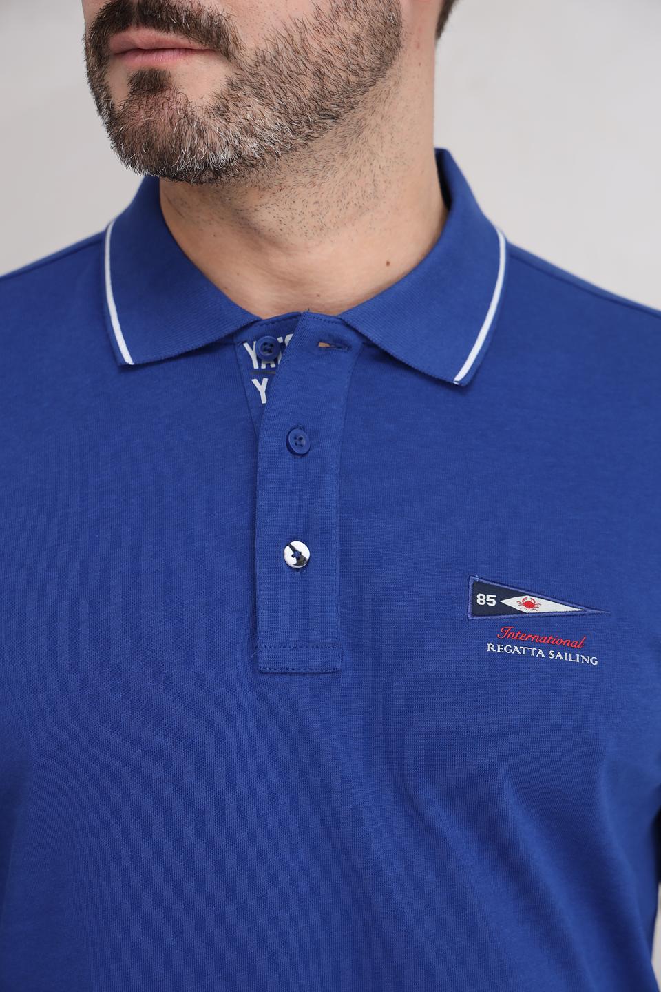 Поло Granchio IL Granchio синее с логотипом