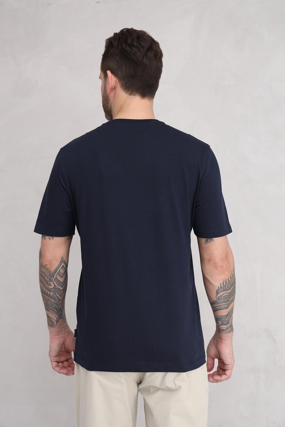 Футболка Bugatti с логотипом синяя