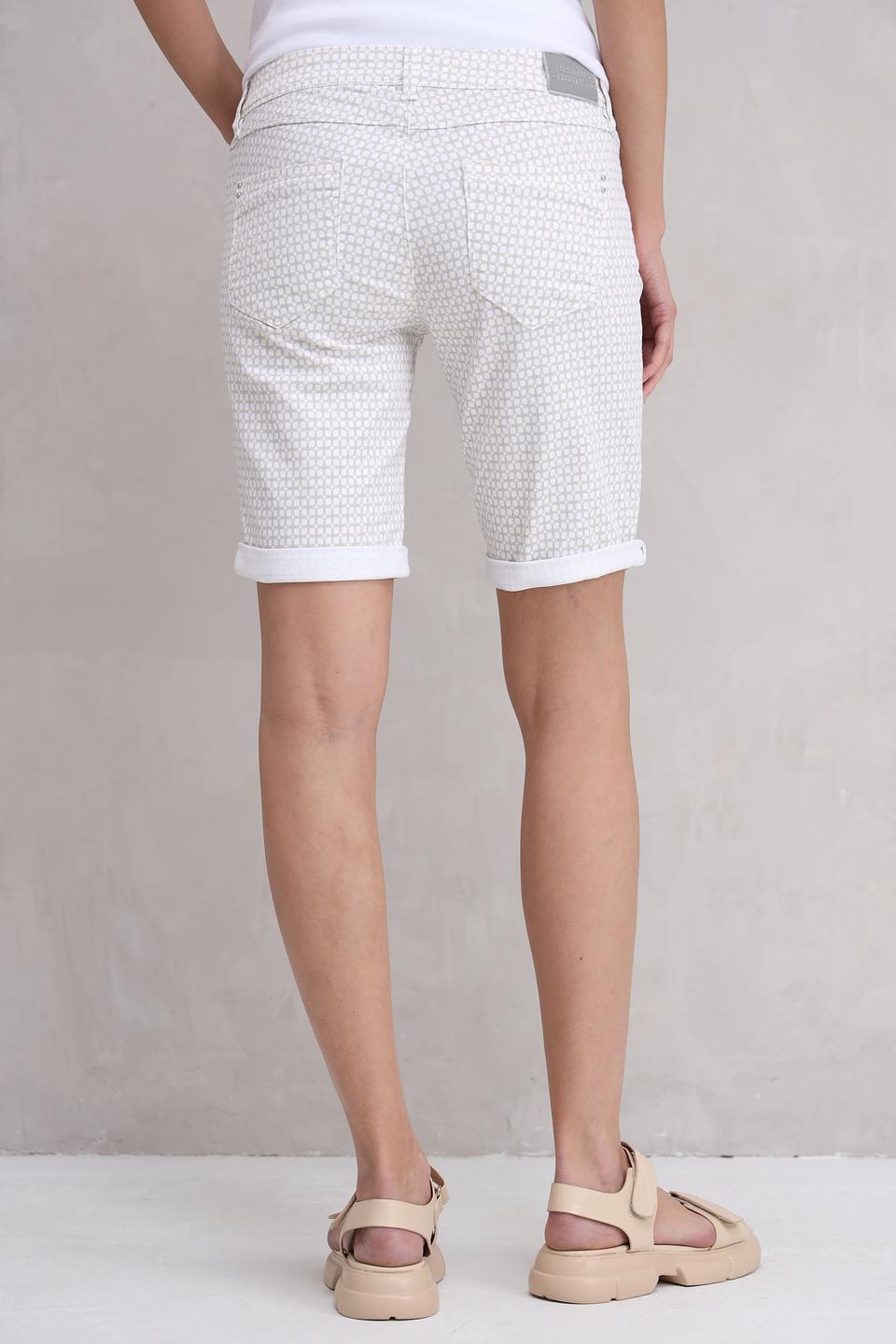 Шорты Time Zone в клетку бежевые