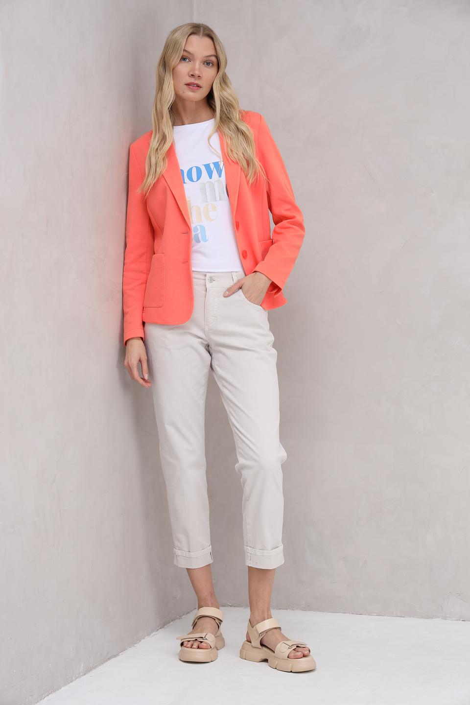 Жакет Olsen приталенный коралловый