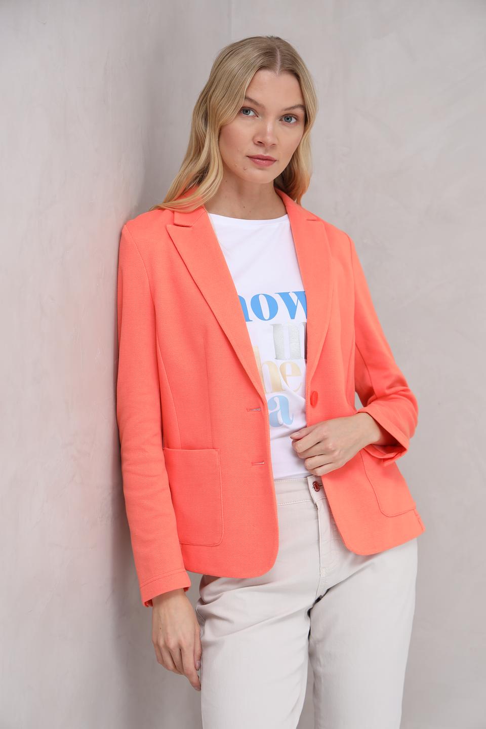Жакет Olsen приталенный коралловый