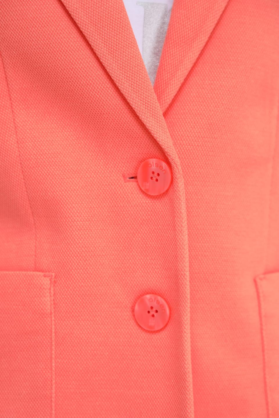 Жакет Olsen приталенный коралловый