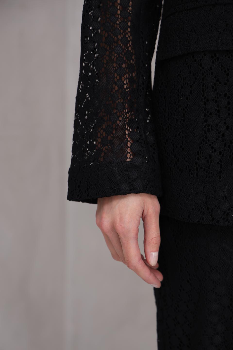 Жакет Marc Aurel чёрный кружевной