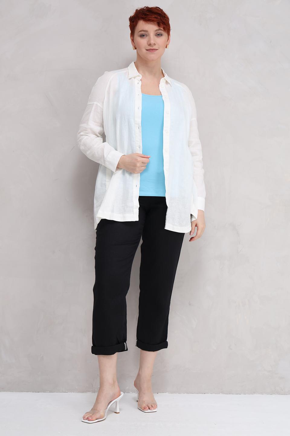 Топ Lebek базовый голубой