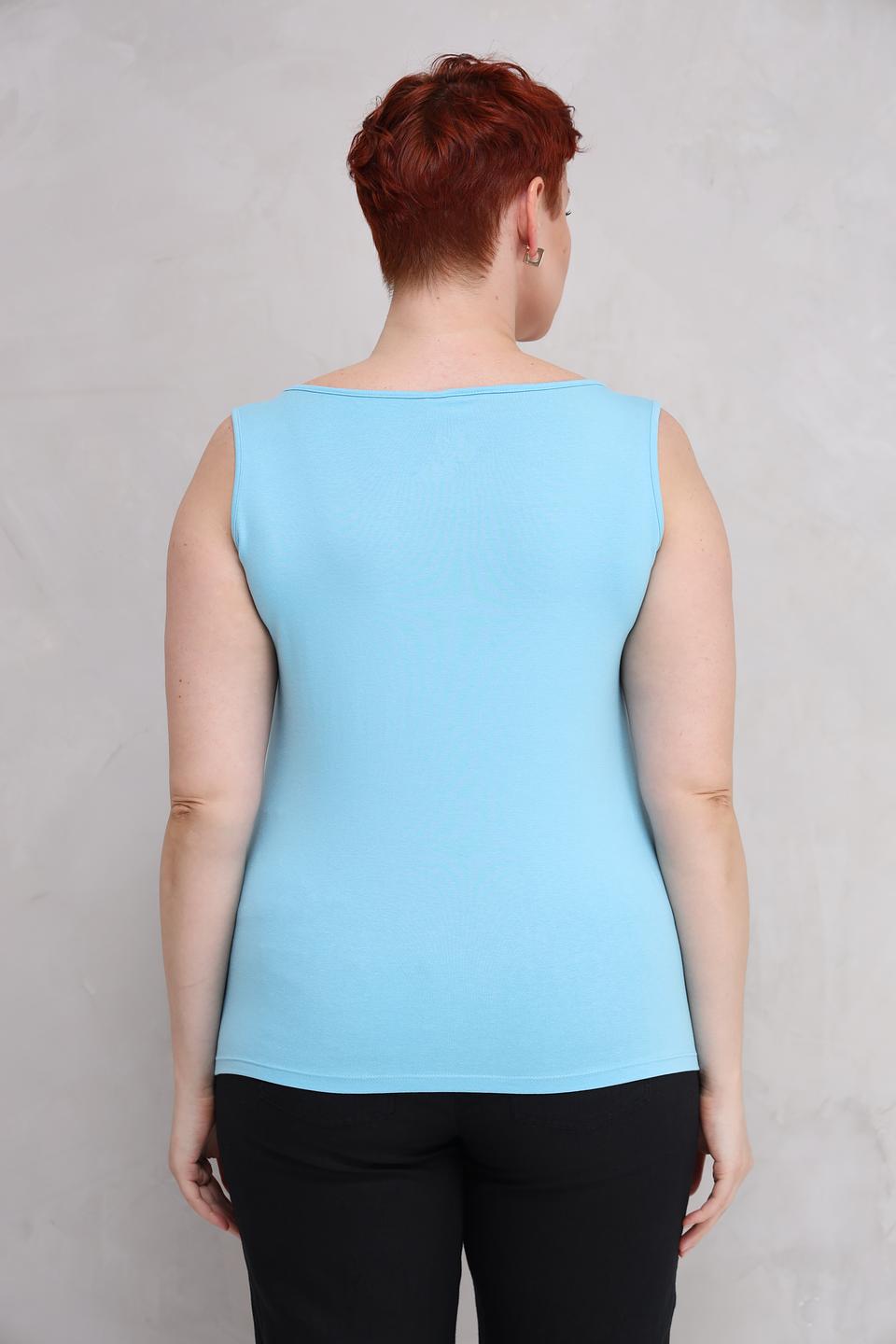 Топ Lebek базовый голубой