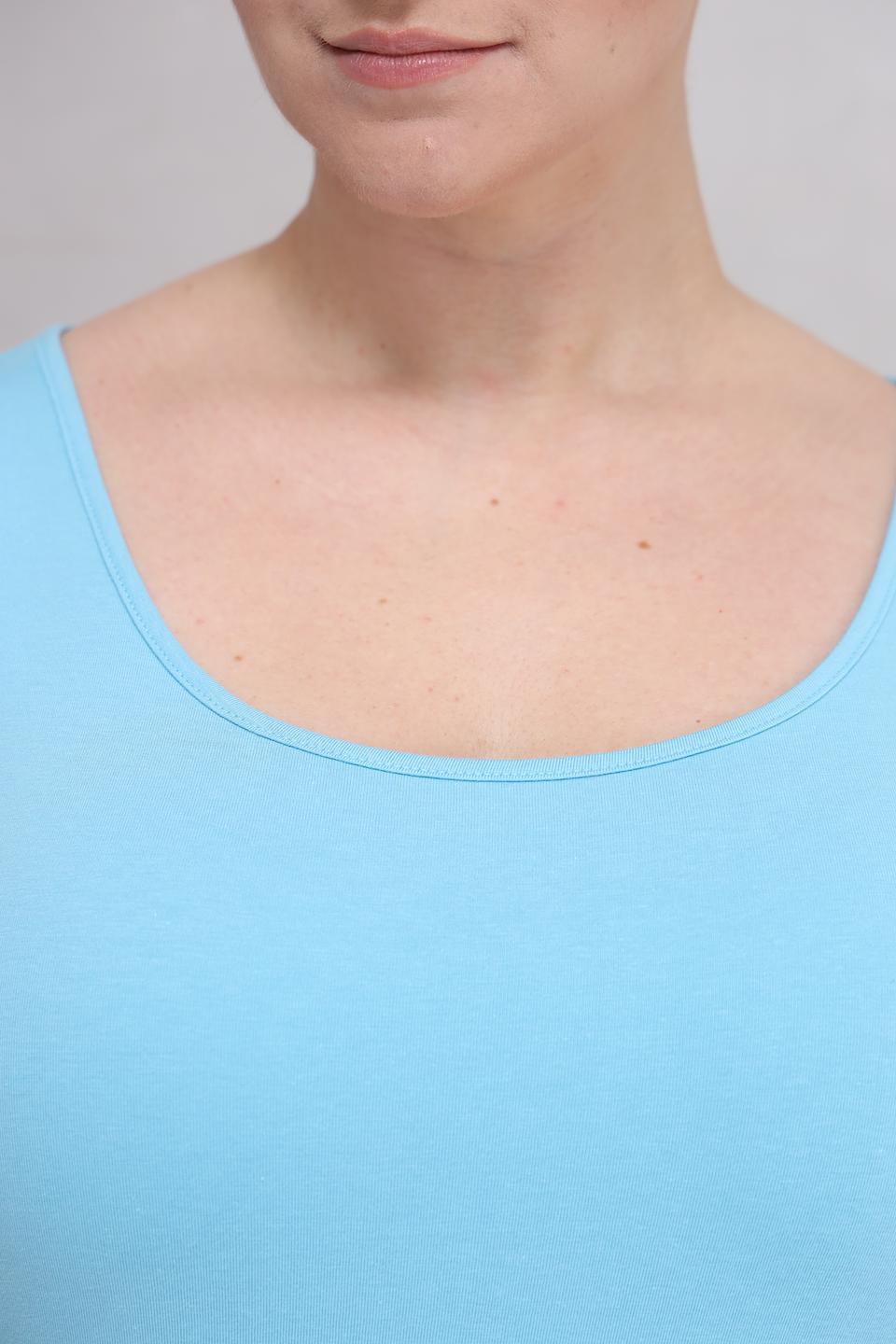 Топ Lebek базовый голубой