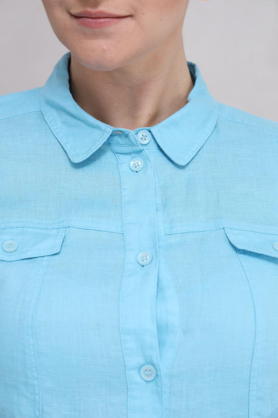 Платье льняное Barbara Lebek голубое