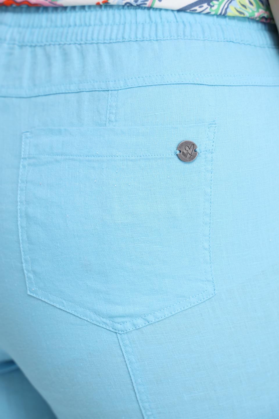 Брюки Lebek льняные голубые