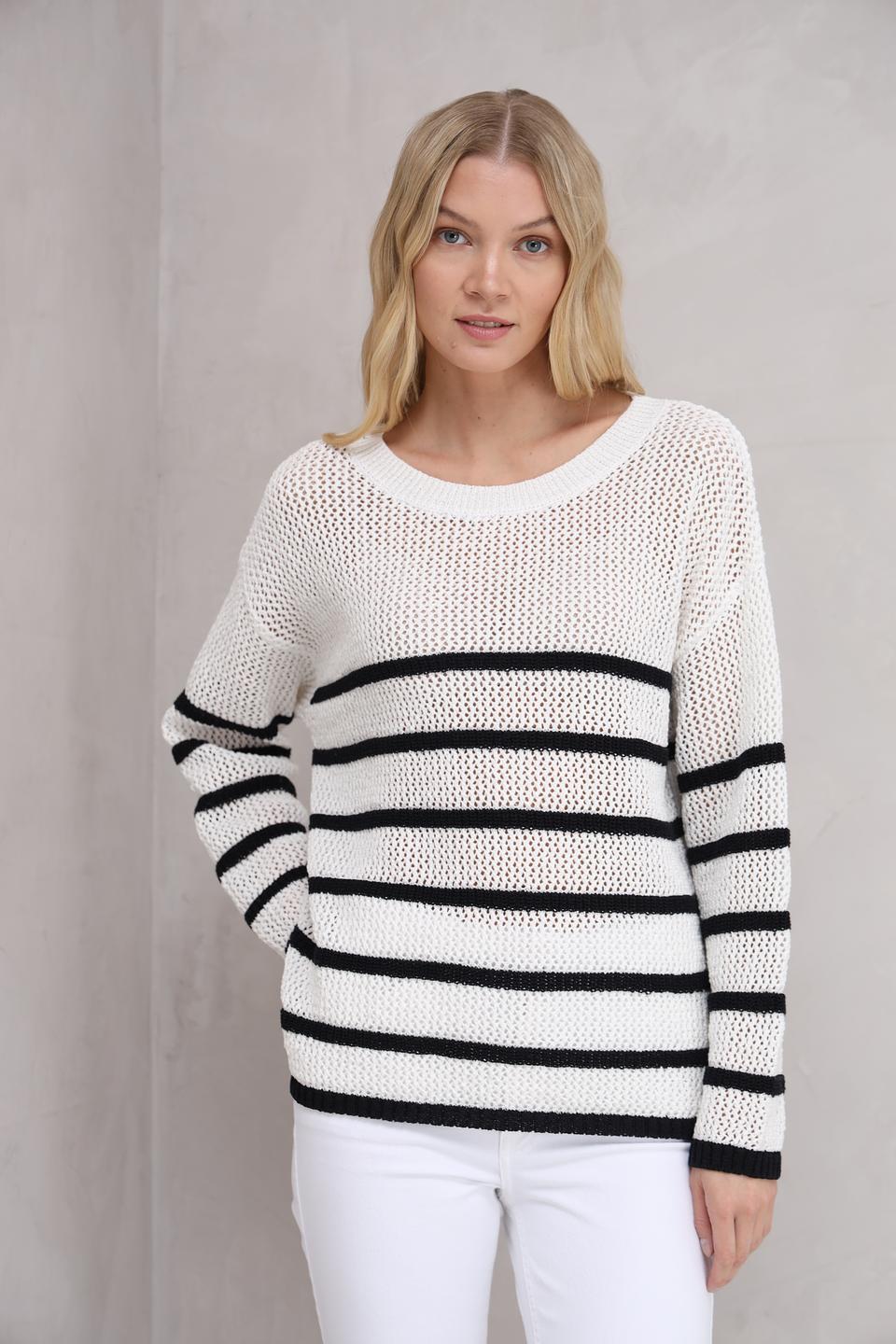 Пуловер Marc Aurel в полоску