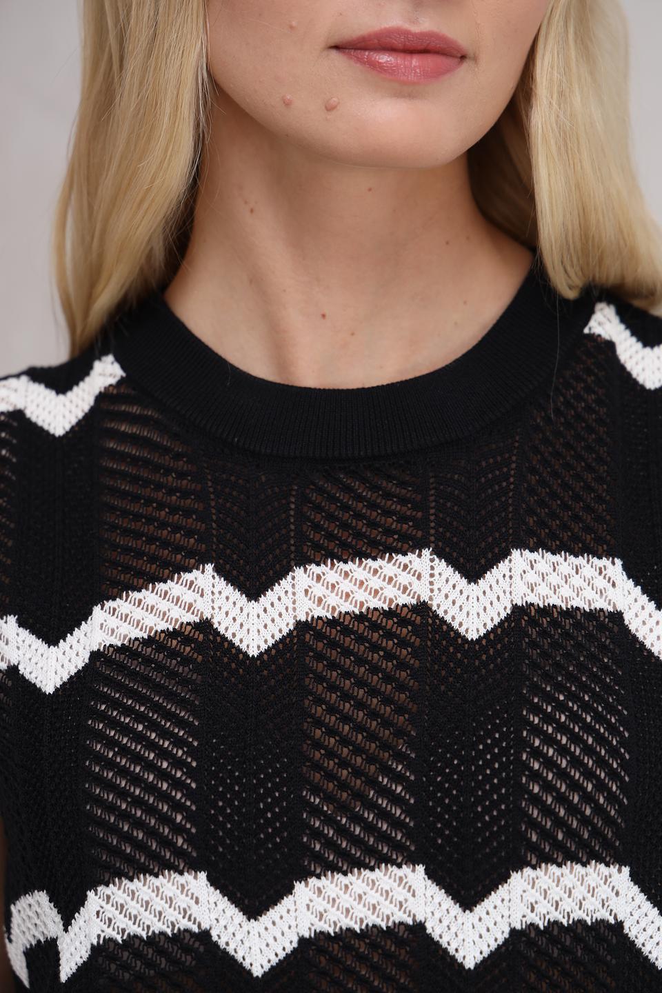 Топ Marc Aurel в полоску чёрный