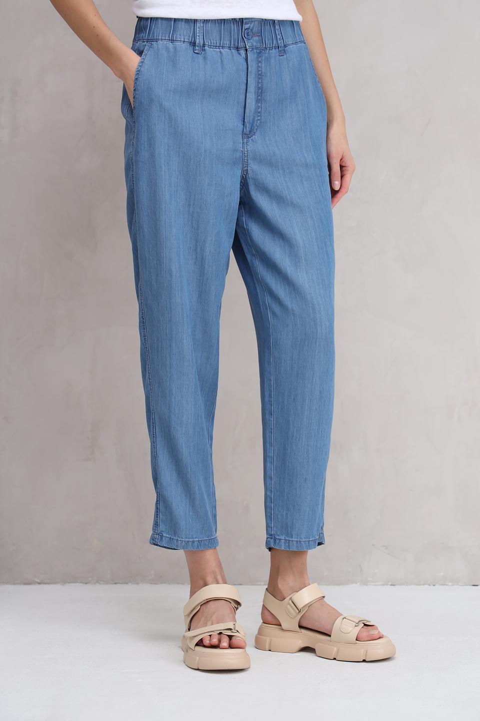 Брюки кюлоты Marc Aurel голубые