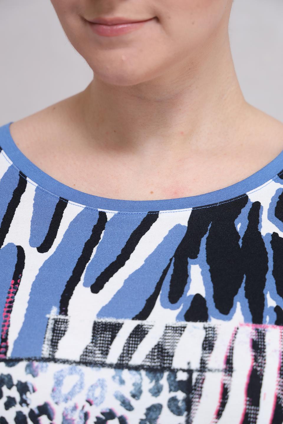 Футболка Lebek с принтом зебра