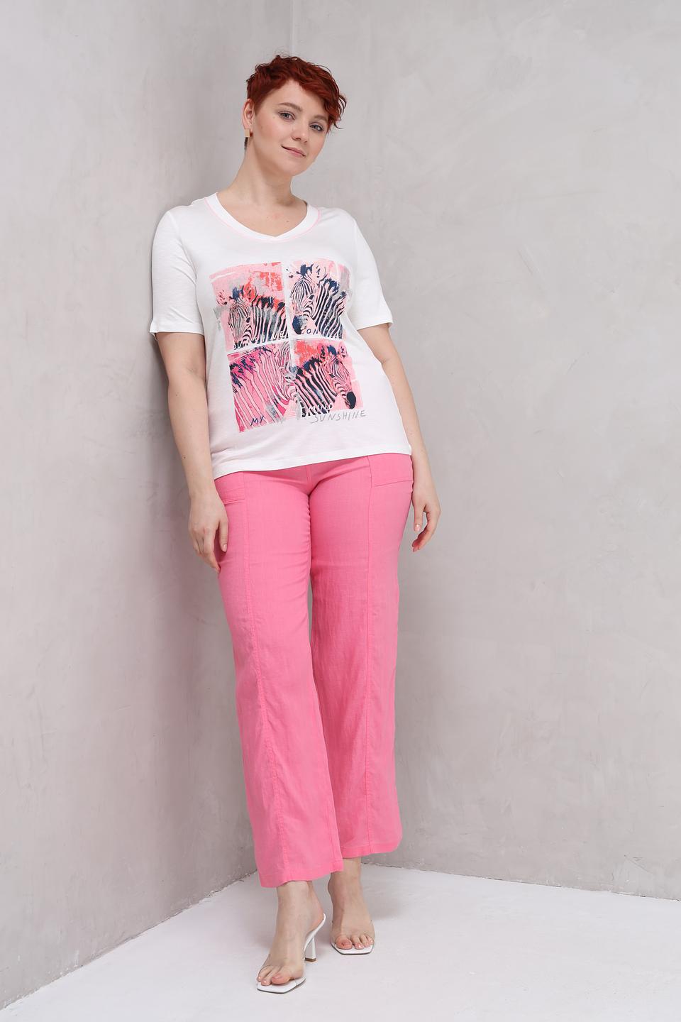 Футболка Lebek с принтом зебр