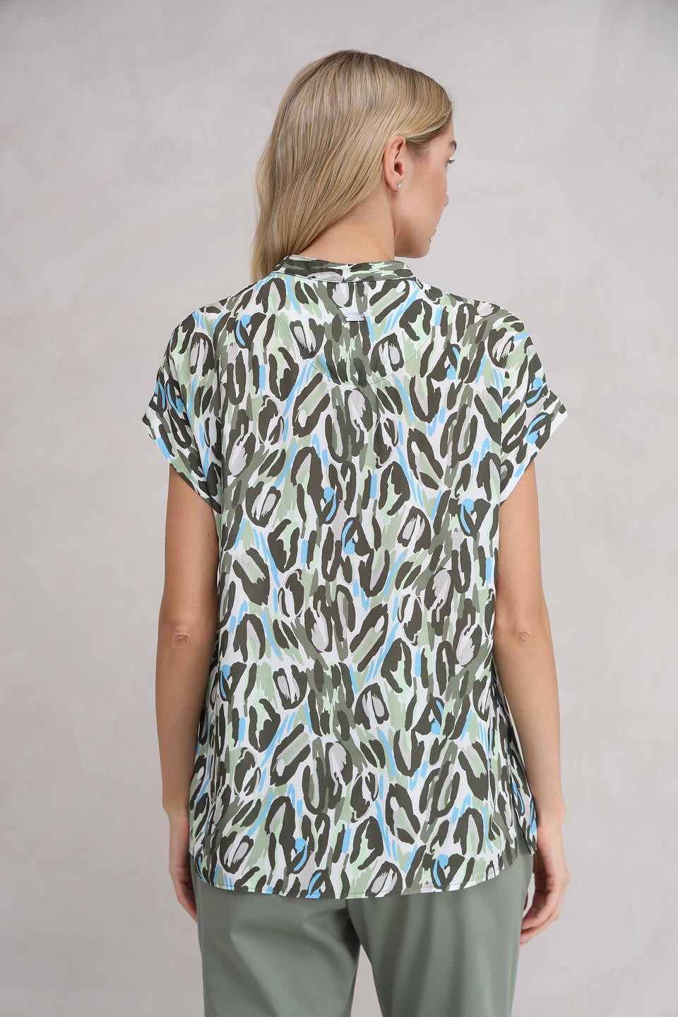 Блуза Bianca с леопардовым принтом
