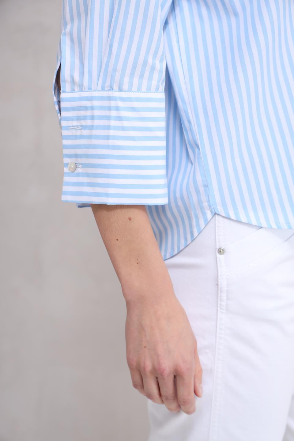 Блуза Tom Tailor в полоску голубую