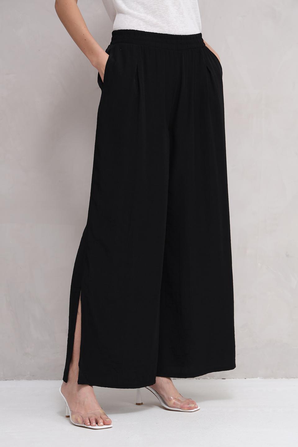 Брюки клёш Broadway чёрные