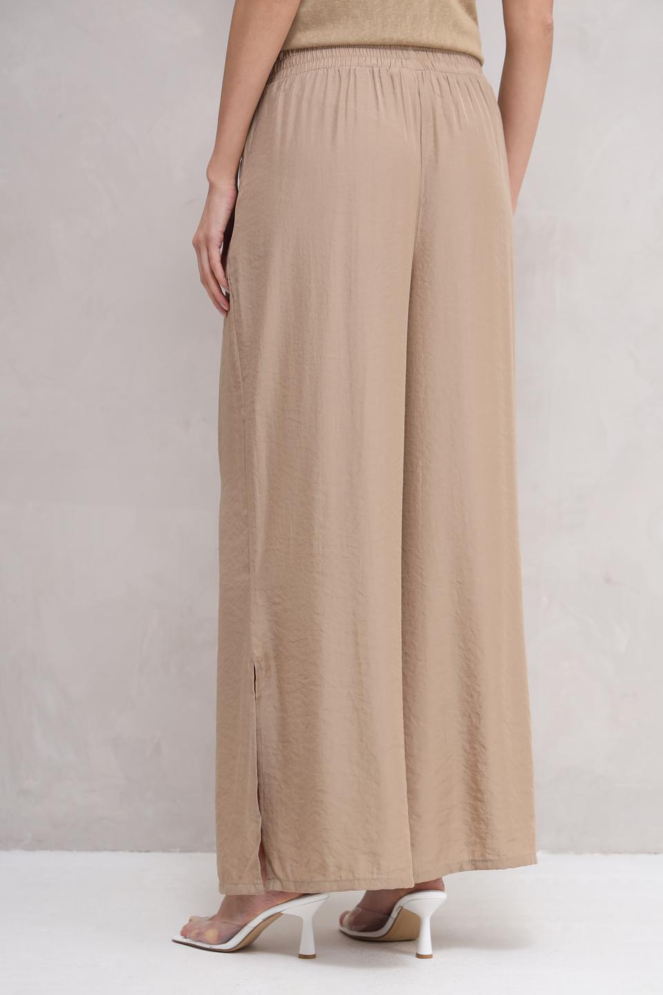Брюки клёш Broadway бежевые