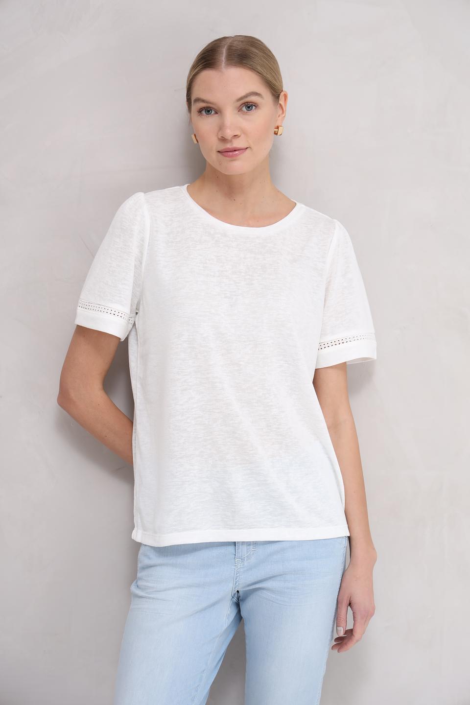 Футболка Broadway с кружевом белый