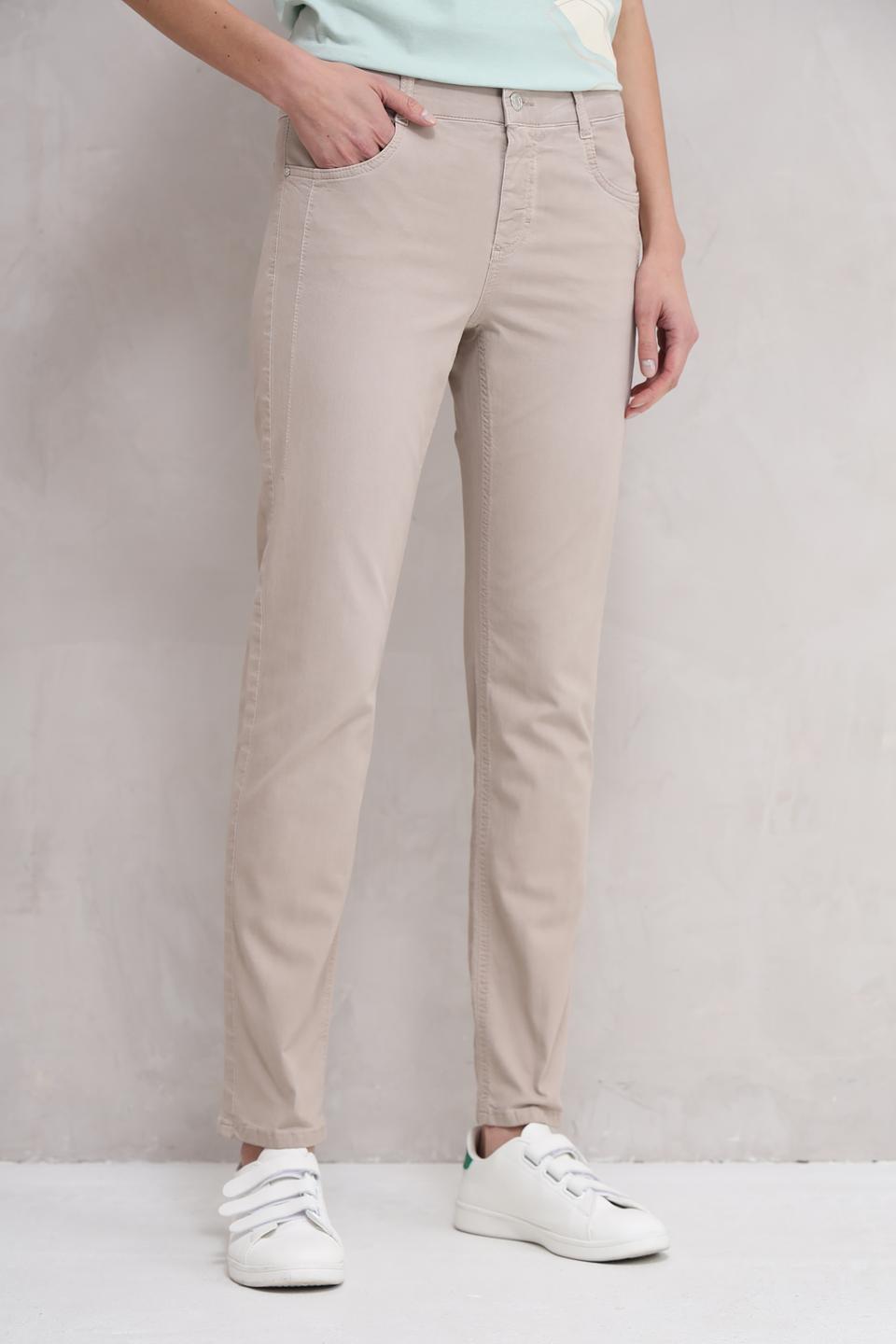 Брюки Angels прямого кроя бежевые