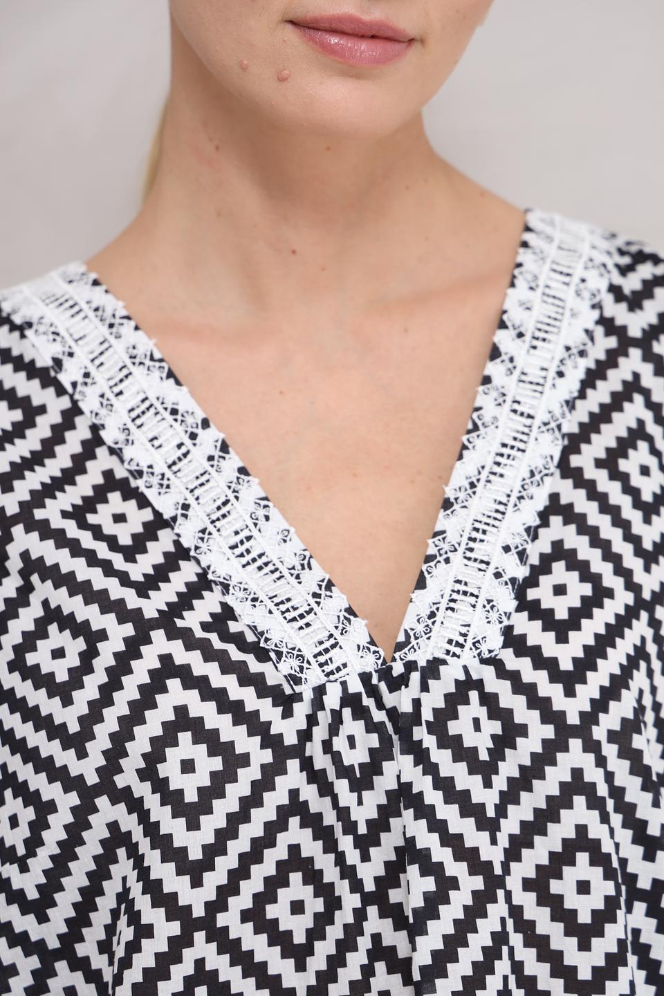 Топ Marc Aurel с геометрическим принтом