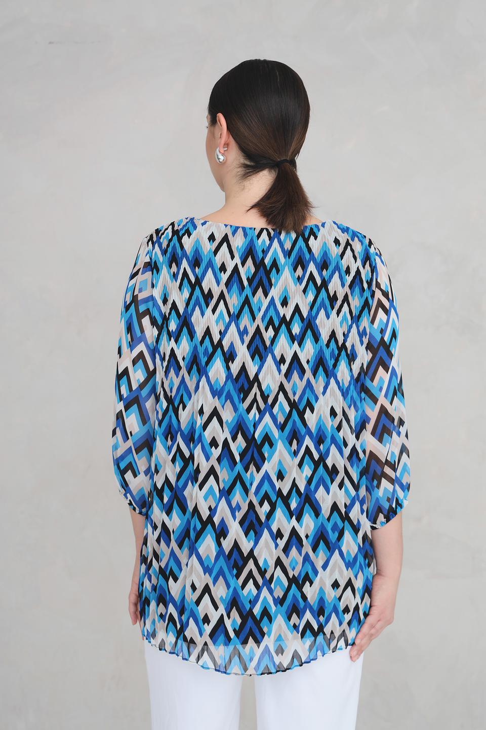 Блуза Via Appia DUE с геометрическим принтом