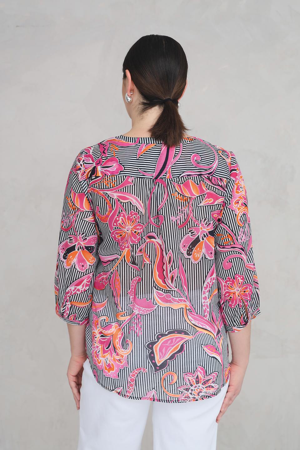 Блуза Via Appia с цветочным принтом