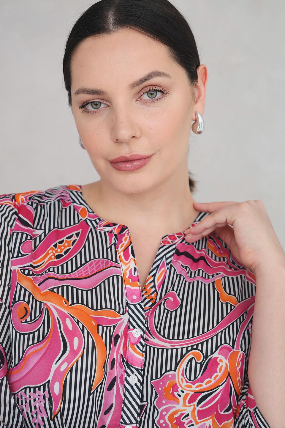 Блуза Via Appia с цветочным принтом