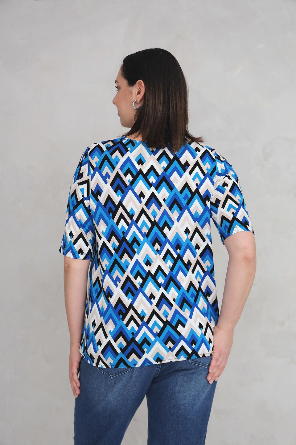 Футболка Via Appia с геометрическим принтом