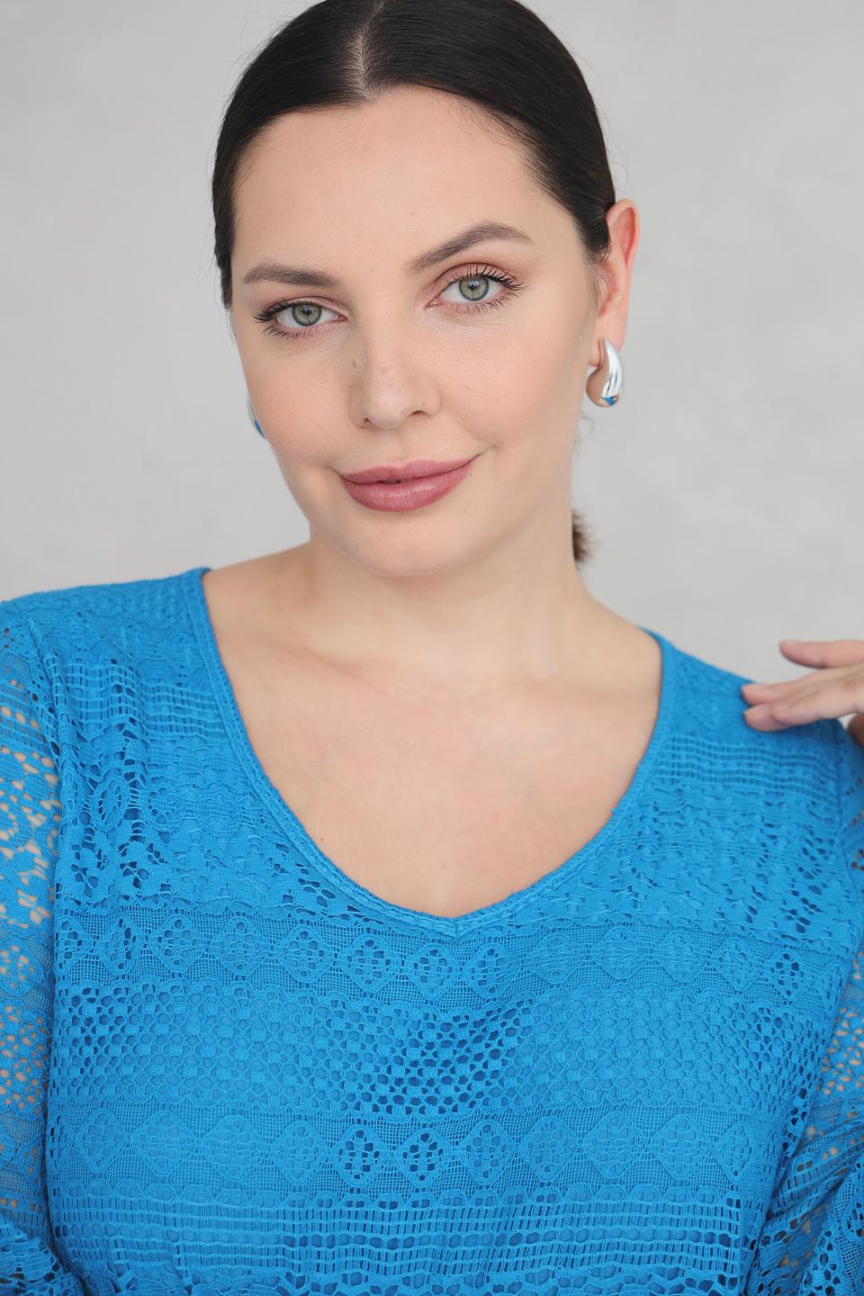Платье Via Appia кружево бирюзовое