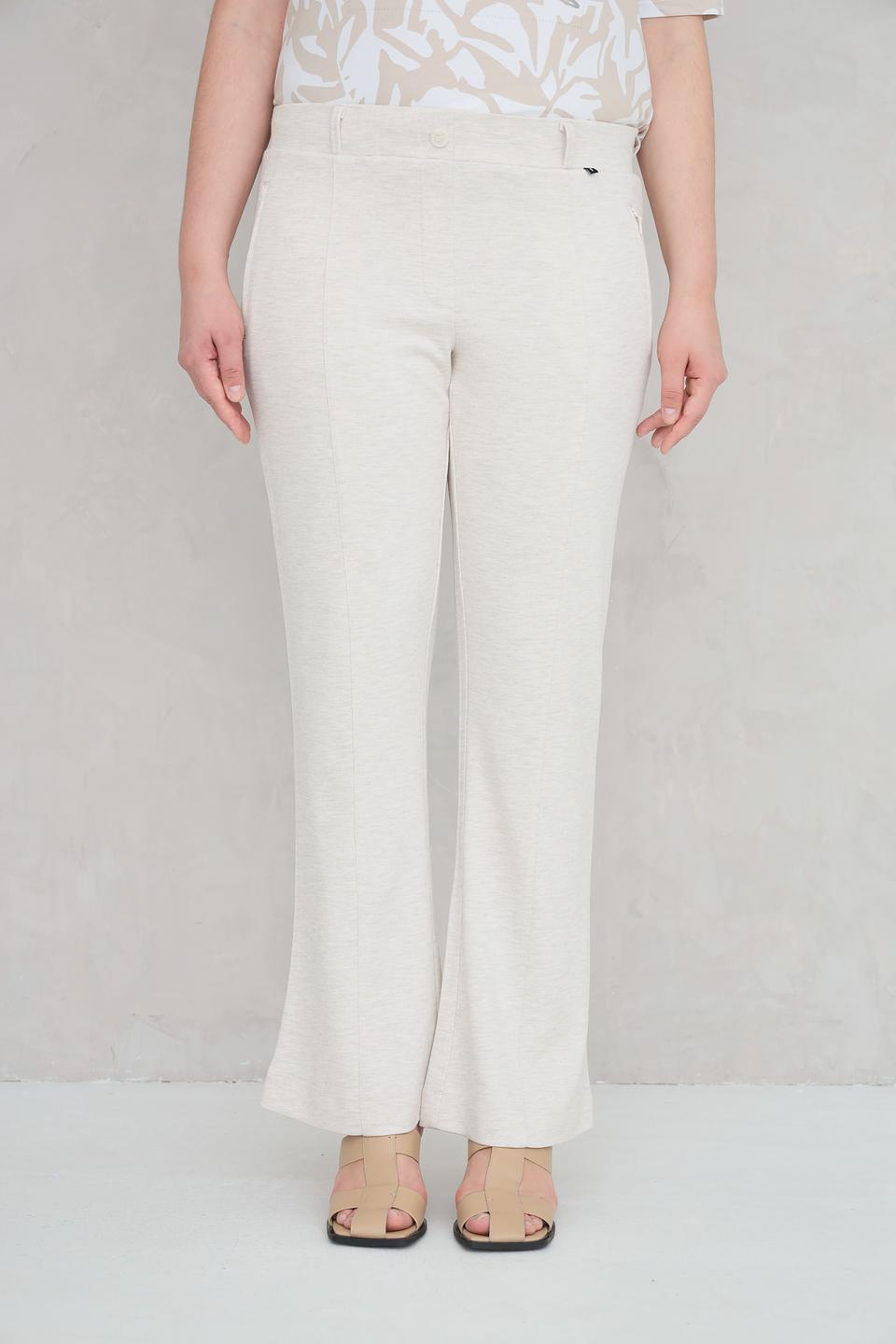 Брюки Frapp клёш бежевые