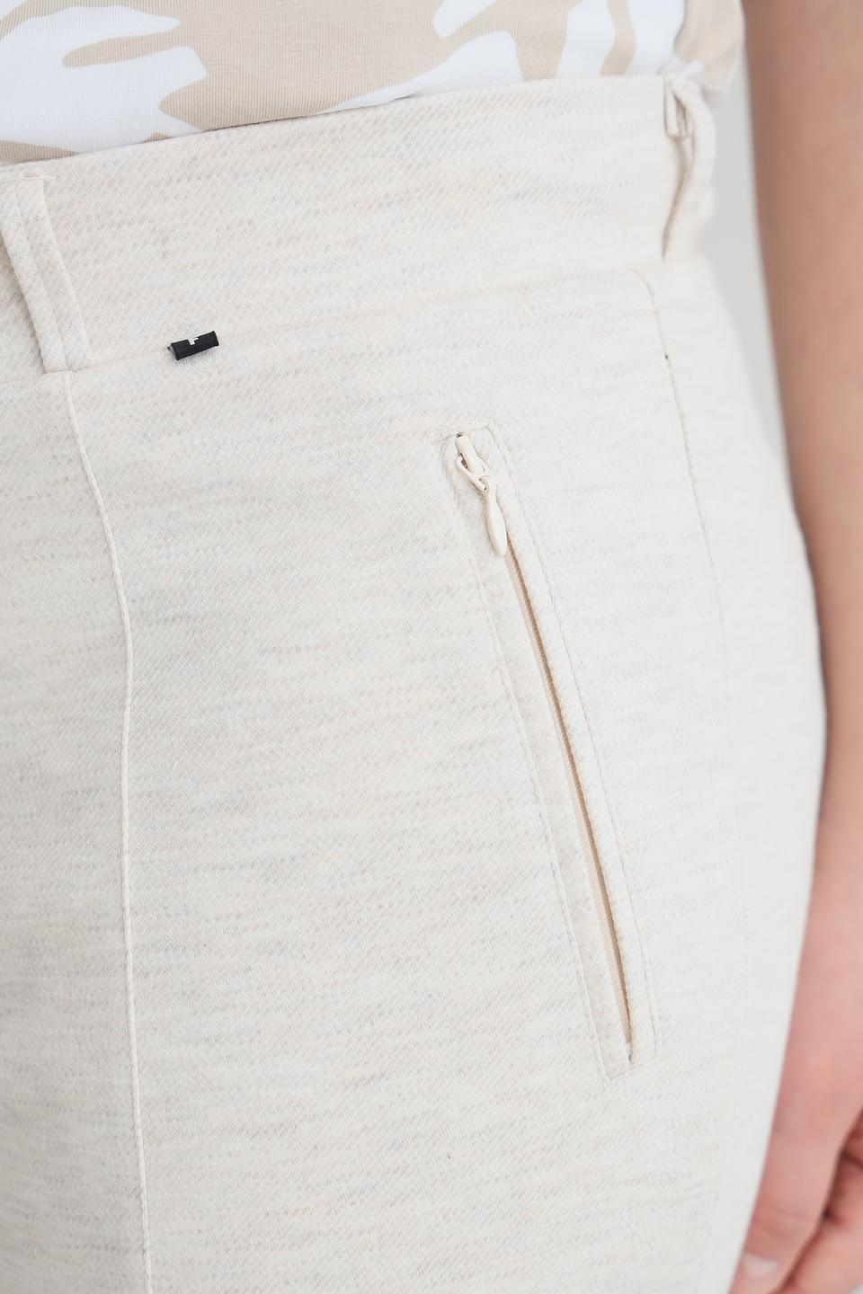 Брюки Frapp клёш бежевые