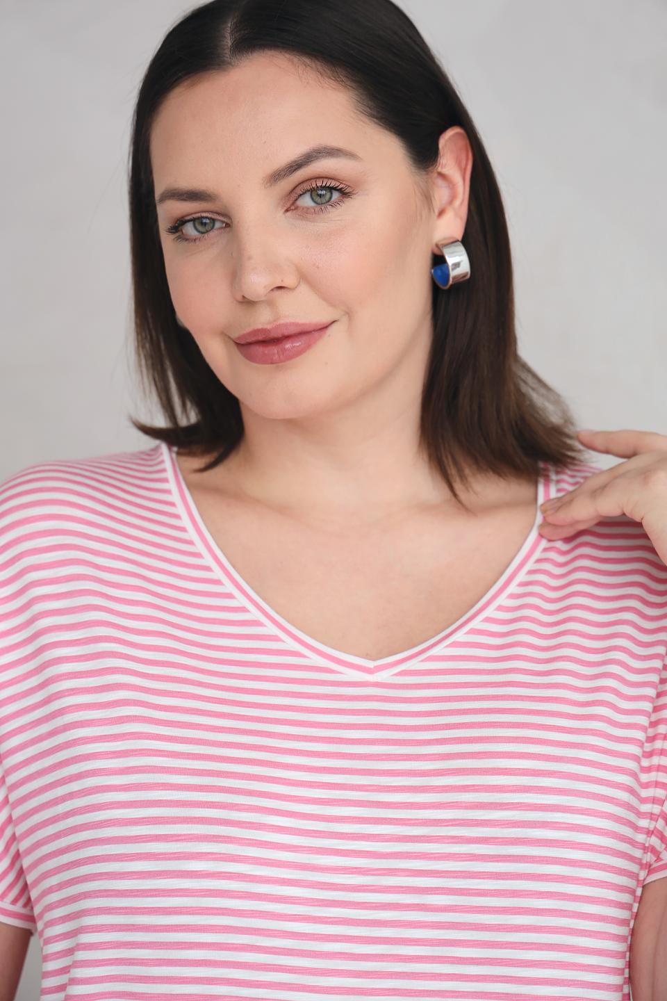 Футболка Frapp в полоску с завязками