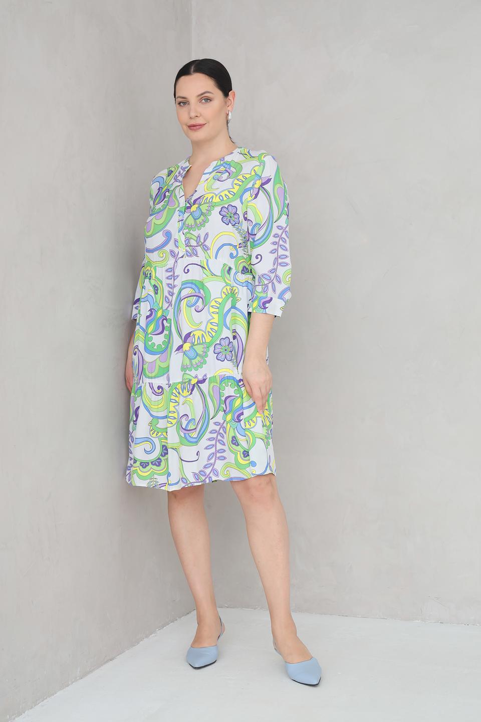 Платье You Just White с принтом