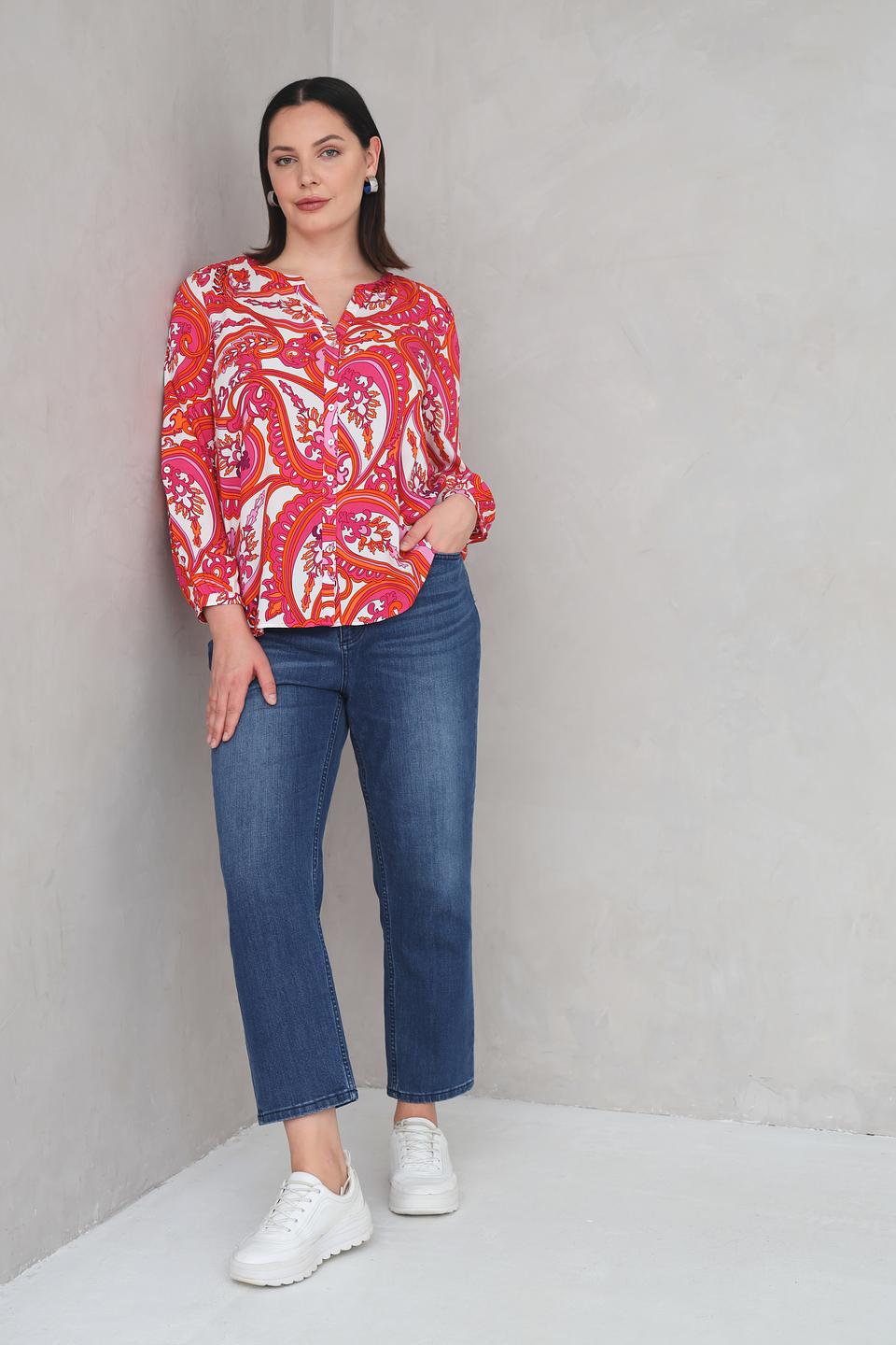 Блуза Via Appia с принтом пейсли