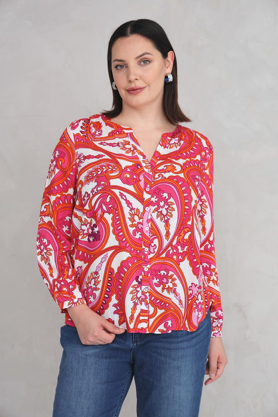Блуза Via Appia с принтом пейсли