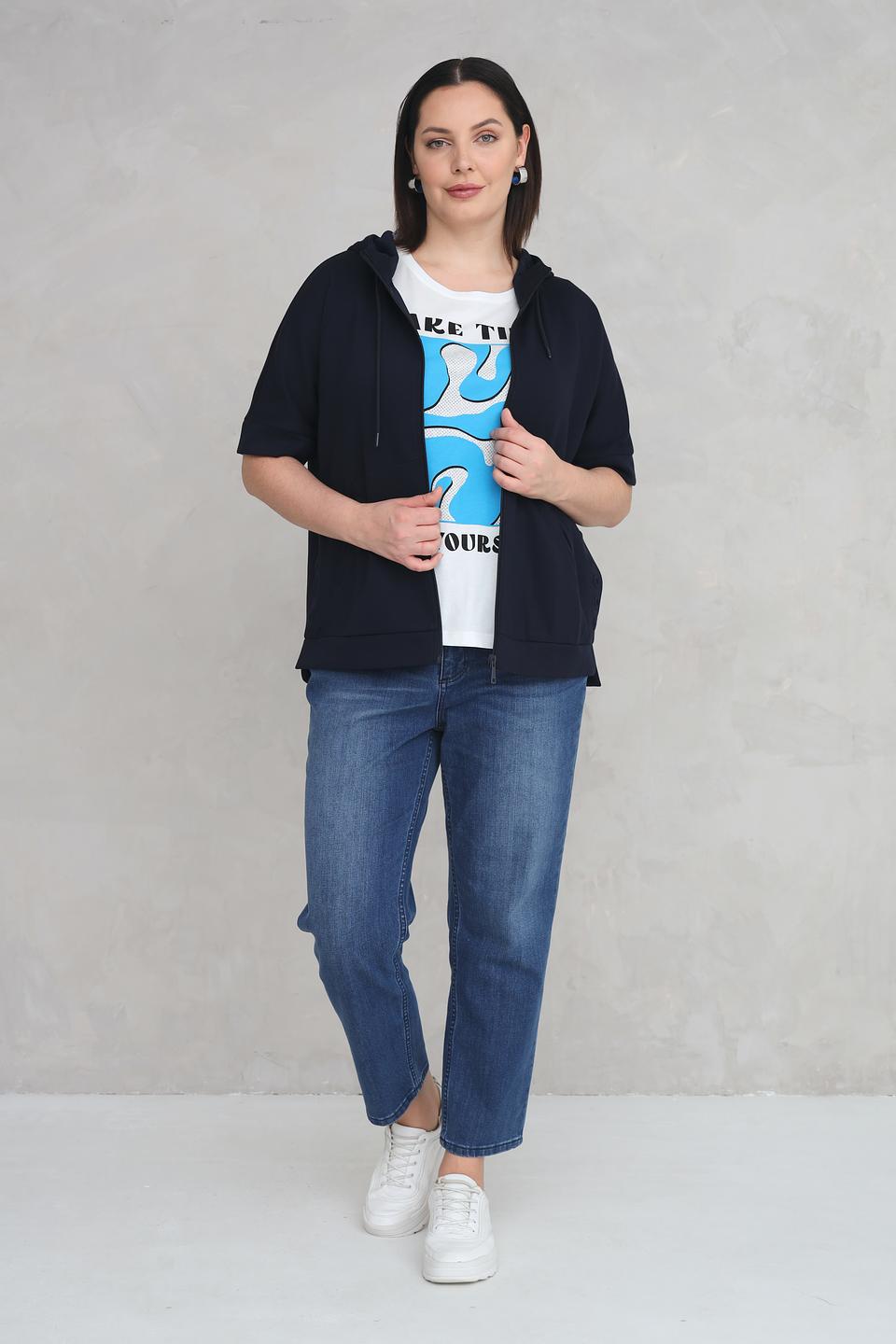 Жакет Via Appia с капюшоном черный