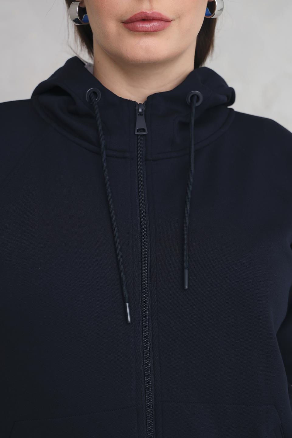 Жакет Via Appia с капюшоном черный