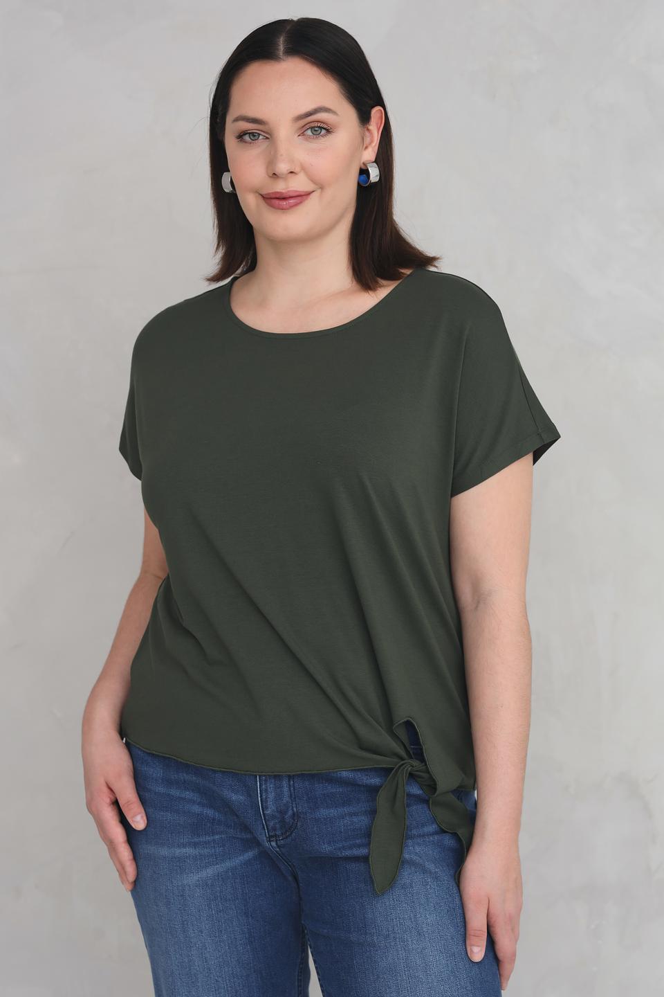 Футболка Via Appia с завязкой хаки