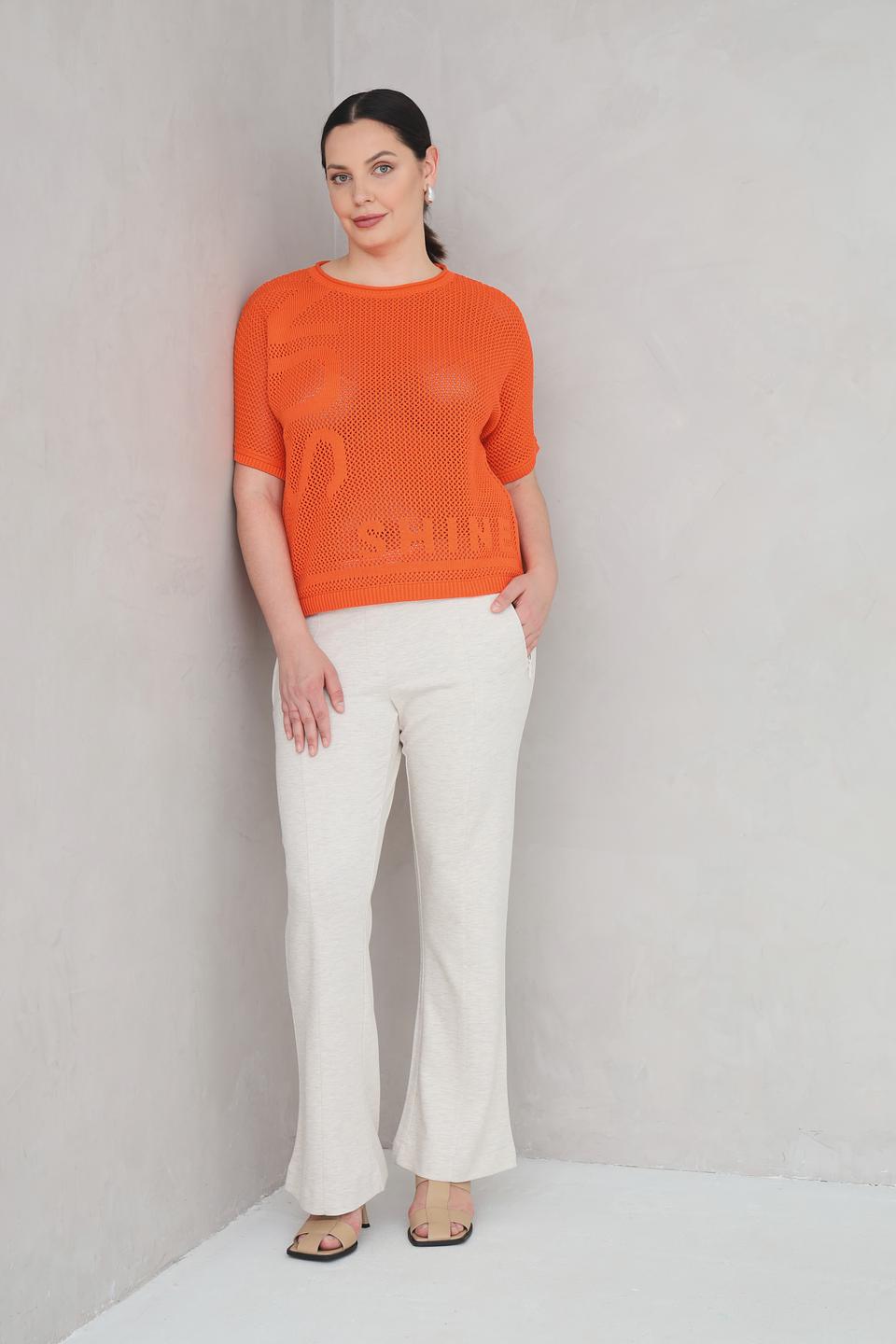 Пуловер Rabe collection оранжевый