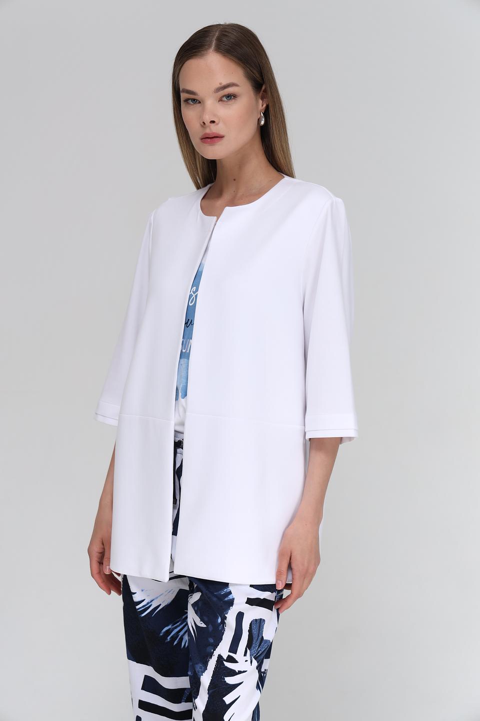Жакет Margittes белый приталенный