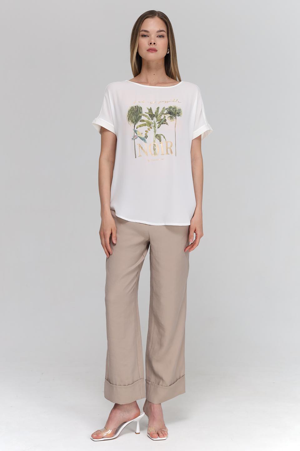 Блуза Catnoir с тропическим принтом